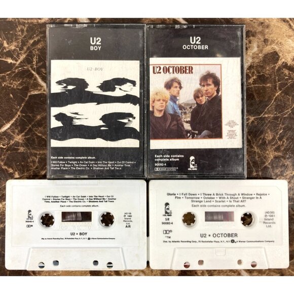 Lot of 9 U2 Cassette Tapes Boy October Under A Blood Red Sky Joshua Tree Tested - Picture 4 of 8